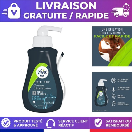 Crème dépilatoire homme veet - crème,