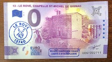 2021 LE ROVE CHAPELLE & CHÈVRE ANNIVERSAIRE TAMPON BILLET 0 EURO SOUVENIR MONEY