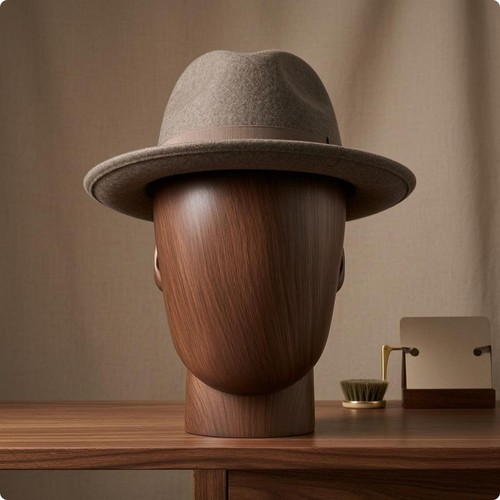 Tête mannequin effet bois - tête,