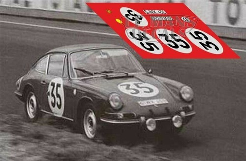 Décal porsche 911 - porsche, mans