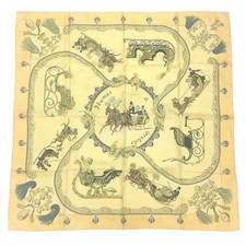 Foulard Hermès en soie décor