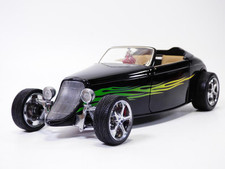 Occasion en boite HOT ROD FORD COUPE 1933 noir & flamming 1/18