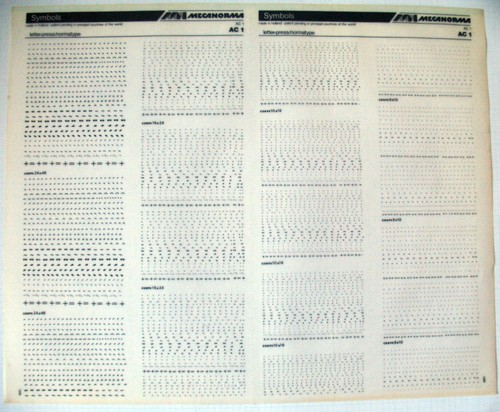 Mecanorma - (comme, letraset)