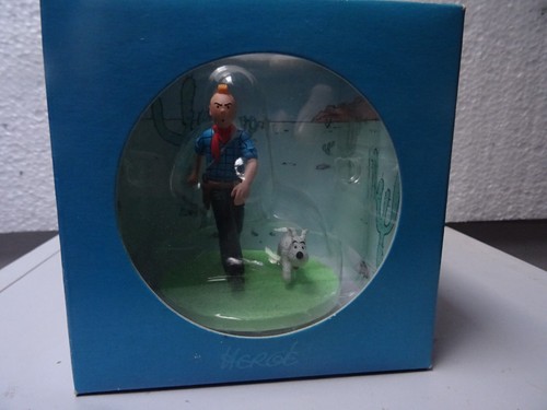 Coffret scene tintin cow - tintin, cow-boy