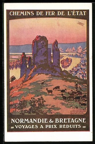 Carte postale chemins fer - carte,