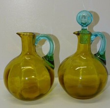 -2 FLACONS BOUTEILLES CAVE à LIQUEUR VERRE GEORGES SAND 1 avec son Bouchon déco