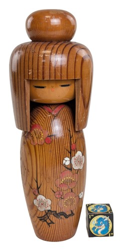 Creative kokeshi doll girl - creative, w/