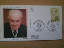 enveloppe premier jour 1990 maurice genevoix (1)