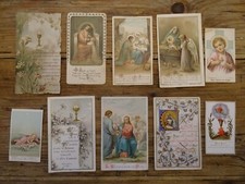 Lot de 10 images pieuses