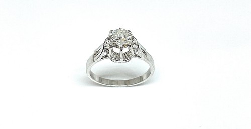 Solitaire ancien blanc - solitaire,