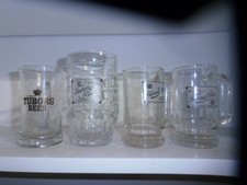 4 CHOPES ET 3  VERRES TUBORG