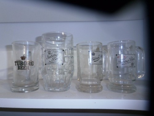 Chopes verres tuborg - ,