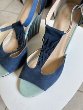 Sandales compensé Mellow Yellow  Bleu T40 prix magasin 129€