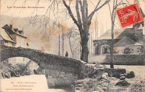 Cpa ariege pont ourjout - 09,