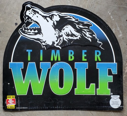 Vintage timber wolf chewing - vintage,