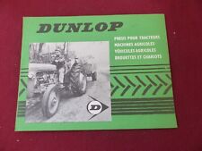 prospectus  : pneu pour tracteurs DUNLOP