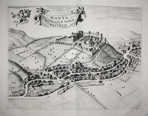 Manta piemonte italie gravure - piemonte,