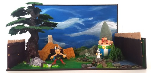 Diorama asterix obelix - asterix, et