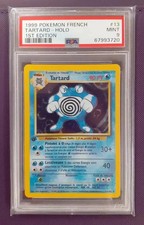Carte Pokémon Holo Tartard 9/102 1ère édition Set de Base PCA PSA 9 Mint 1999