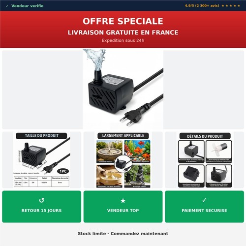 Pompe eau aquarium - à,