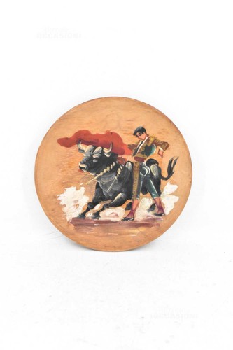 Assiette bois peinte la - assiette,