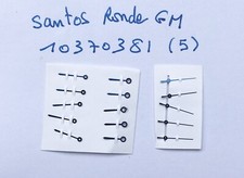 Cartier Paire aiguilles H,M +