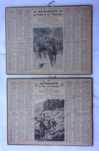 Lot almanachs des ptt - lot,