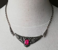 Collier Art déco an argent Marcassite poiçonné 925