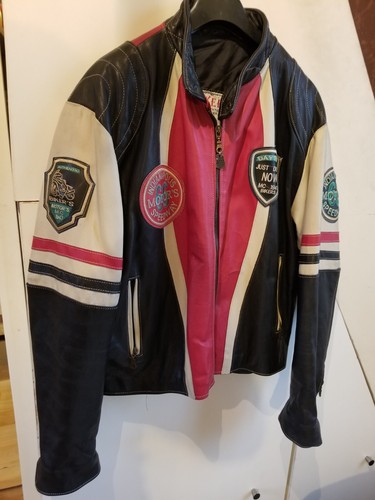 Blouson moto cuir - cuir,