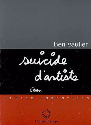 Suicide artiste ben vautier - suicide,