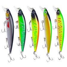 5 Pièces Leurre Peche Carnassier Leurre de Peche Brochet Swimbaits Réalistes ...