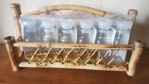 Etagère épices rotin - épices,