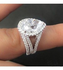 4.30Ct Poire Diamant Solitaire