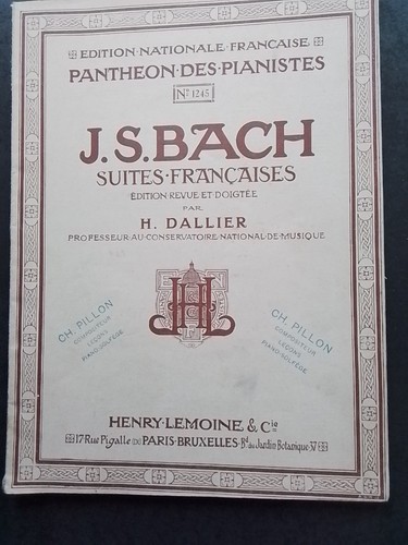 Partition bach suites - partition,
