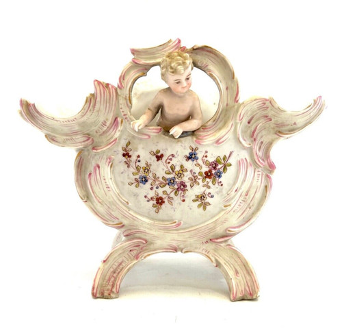 Ancienne jardiniere vide poche
