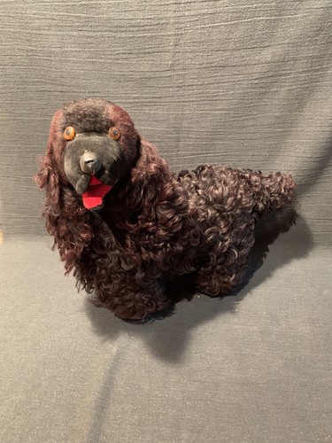 Vintage poodle dog stuffed - vintage,