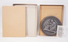 SHW Fer Art Fonte Assiette Murale 1988 Jeune Raisin Décor Murale En OVP