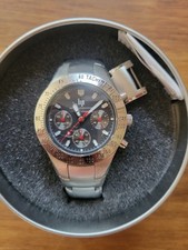 Lip Chronographe Tachymètre Quartz Montre Bracelet Acier Homme Boite P2338