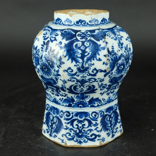 Joli vase octogonal bleu - , et