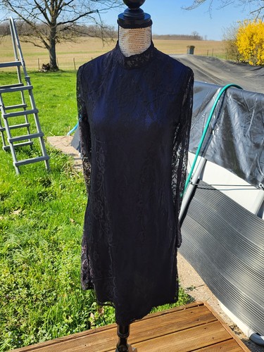 Zara robe noire bleu - bleu, nuit