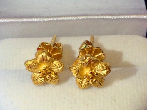 Boucles oreilles or - d'oreilles, en