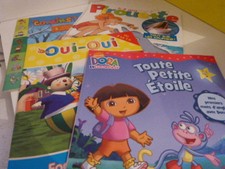 4 livres enfants , dora , oui
