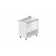 Caisson bas hauteur 770 mm profondeur 540 mm avec 1 tablette - blanc - L 800 mm
