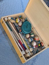 Ancien Jeu de croquet de salon en bois / ~ 1950-1960