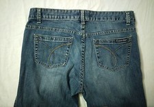 Calvin Klein Ultimate Boot Stretch Womens Jeans Blue Size 8  