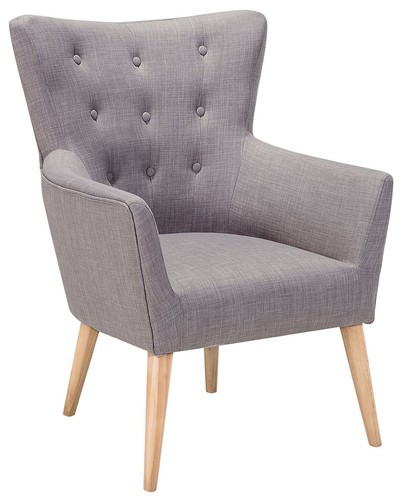 Fauteuil tissu gris - en,