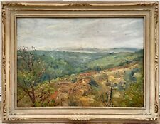 GUSTAVE MADELAIN PEINTURE ORIGINALE TABLEAU HSC AVALLON PAYSAGE CIRCA 1900 +++