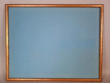 Cadre baguette + verre 51,3x40,3 cm feuillure 49x38 cm bois doré feuille or C475