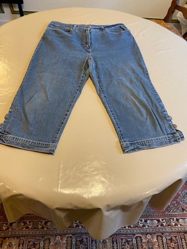 Jean pantacourt bleu taille - pantacourt,