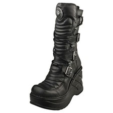 Bottines New Rock CUNA M-SP9873-C4 - Noir en Cuir - 38 EU